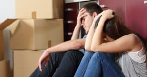 Couple Stressed because Moving Scam